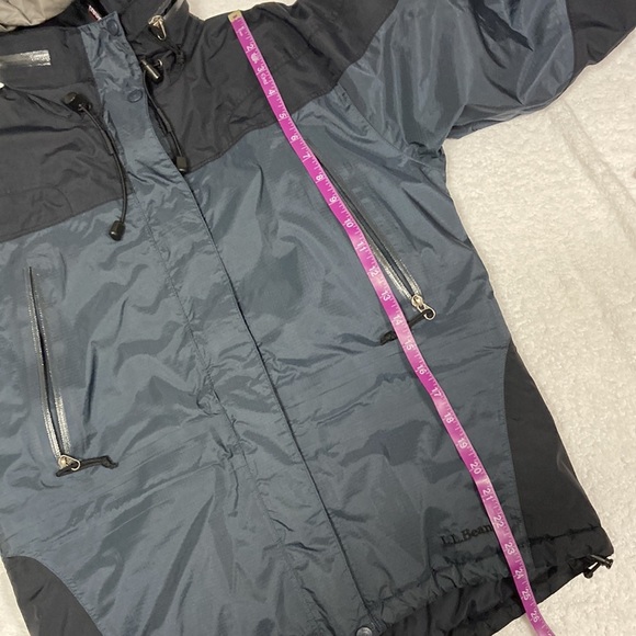 LL Bean primaloft women’s winter jacket petite small black charcoal - Picture 14 of 14